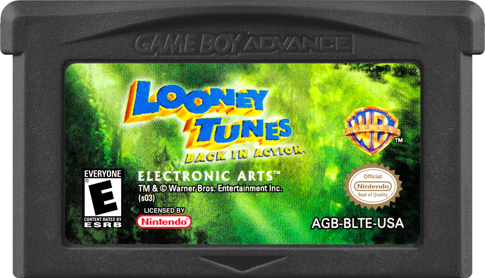 Looney Tunes: Back in Action back cover for GameBoy Advance
